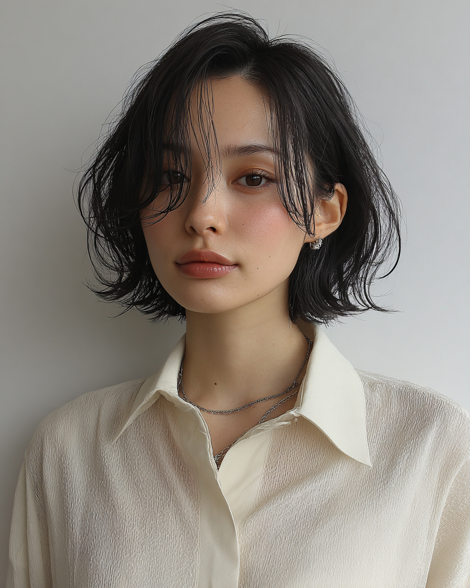 Seoul Hair Salon’s Long, wavy hair with soft layers.