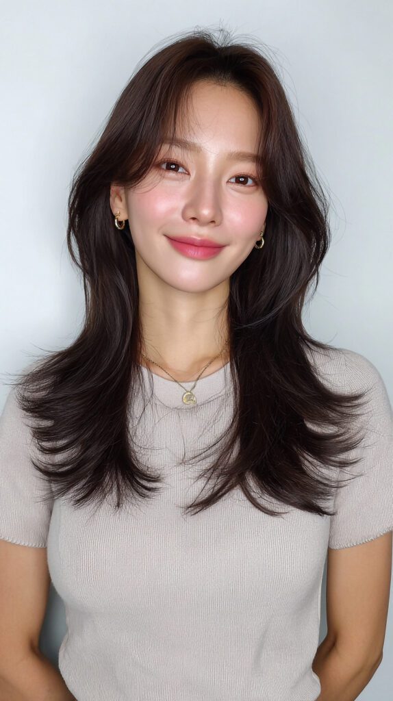 ทรงผมหนาๆ ที่ร้านทำผมเกาหลีโซล: 11 ทรงผมดัดผมแบบ K-Beauty 11 ร้านทำผมเกาหลีโซล ดัดผมทรง 09