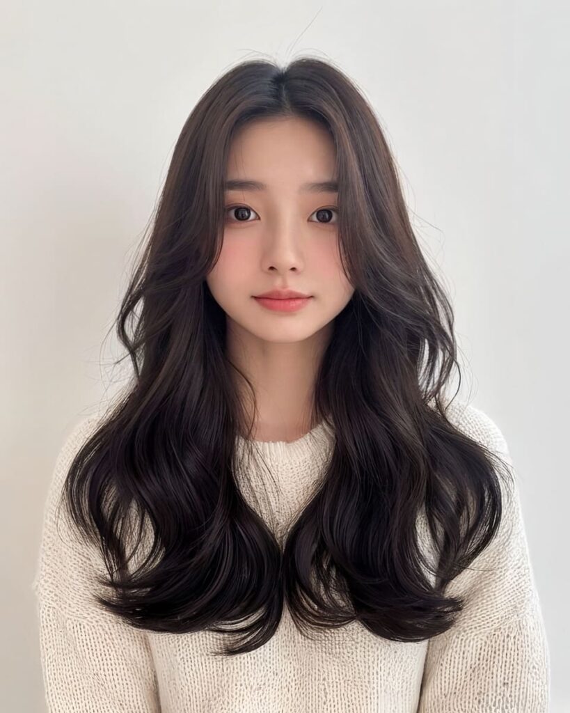 7 Amazing Korean Long Layered Perm Trends in 2026 | Seoul Hair Salon 4 Long layered wave hairstyle Korean woman