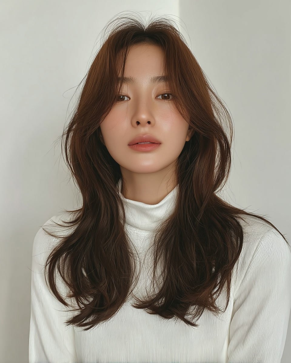 8 Best Layered Wave Hairstyles Seoul | Korea Hair Salon 9 layered wave hairstyle Seoul - Style 6 at Korea Hair Salon Seoul