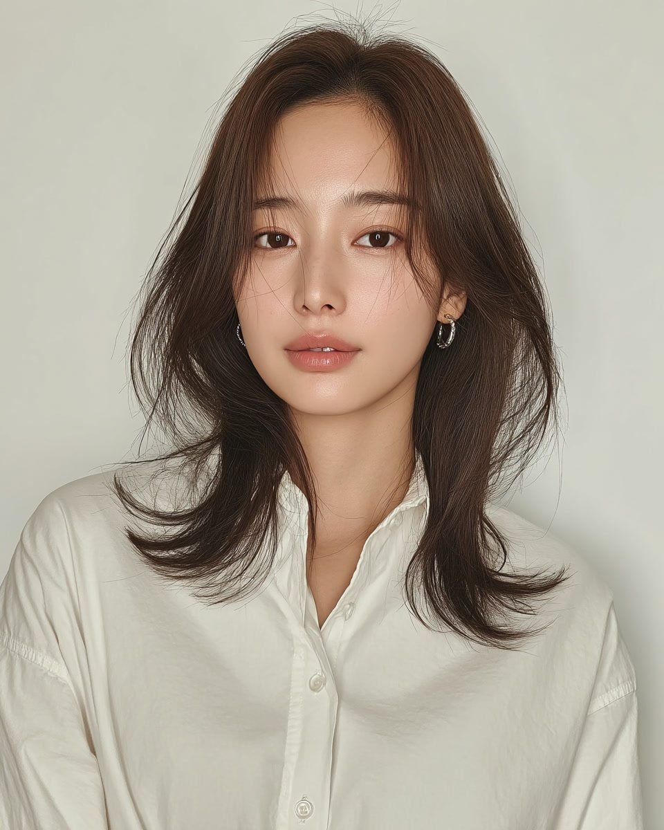 8 Elegant Soft Wave Styles Korea | Korea Hair Salon 11 elegant soft wave Korea - Style 8 at Korea Hair Salon Seoul