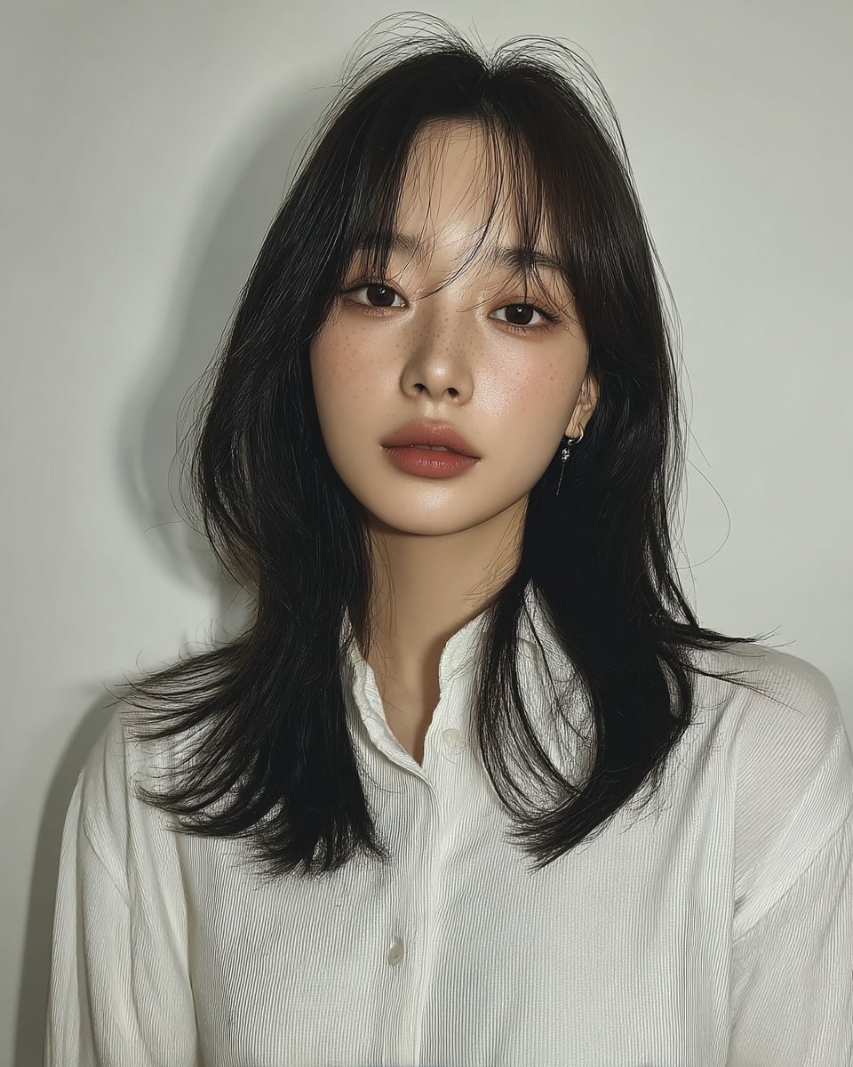 8 Layered Haircut Styles Seoul 2026 | Korea Hair Salon 7 layered haircut styles Seoul 2026 - Style 4 at Korea Hair Salon Seoul