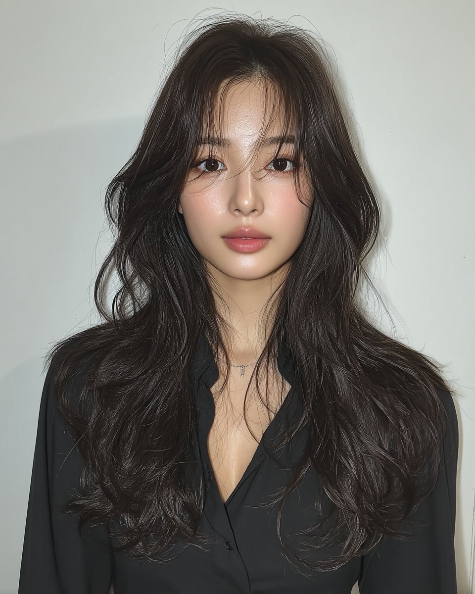 8 Layered Haircut Styles Seoul 2026 | Korea Hair Salon 9 layered haircut styles Seoul 2026 - Style 6 at Korea Hair Salon Seoul
