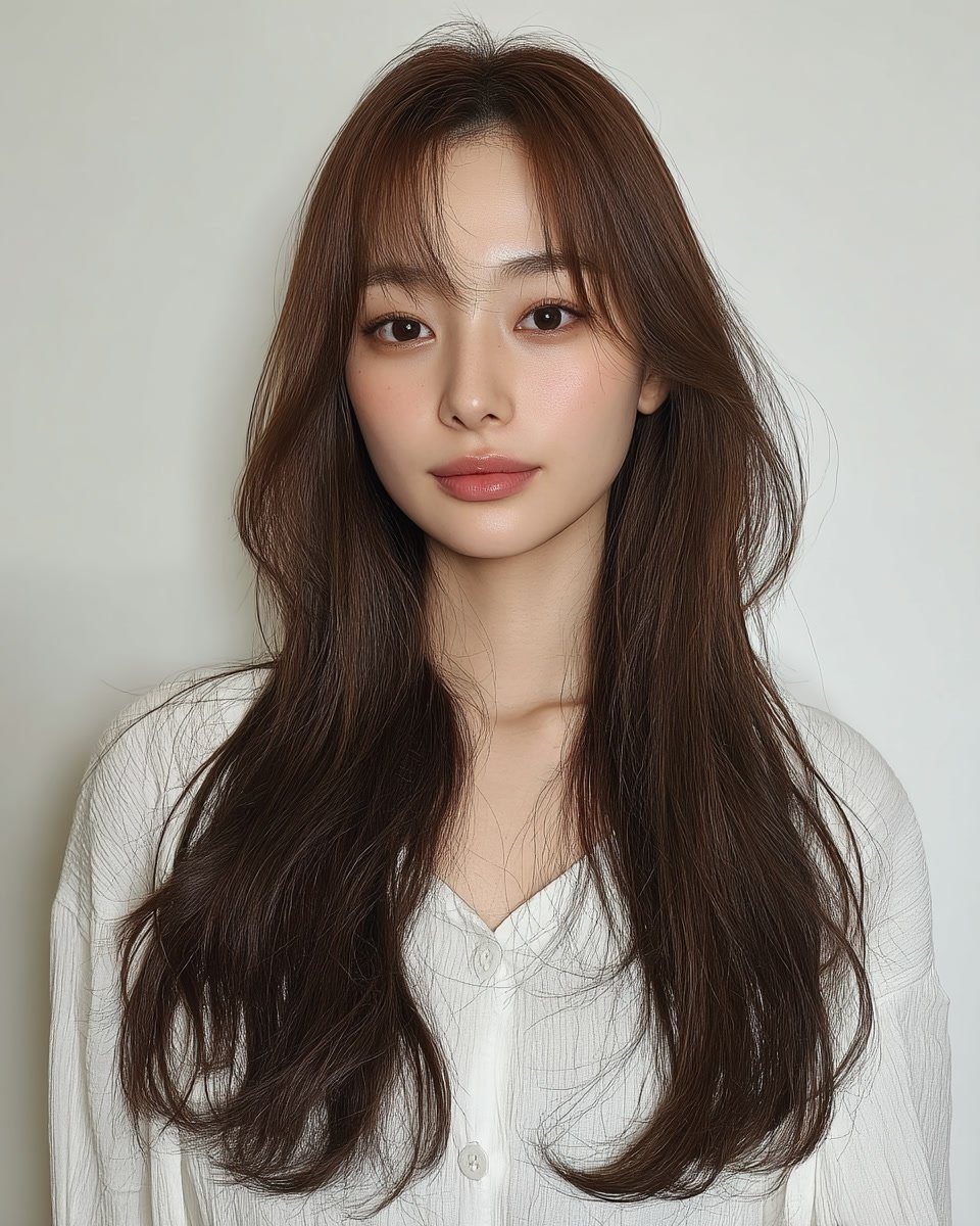 8 Layered Haircut Styles Seoul 2026 | Korea Hair Salon 11 layered haircut styles Seoul 2026 - Style 8 at Korea Hair Salon Seoul