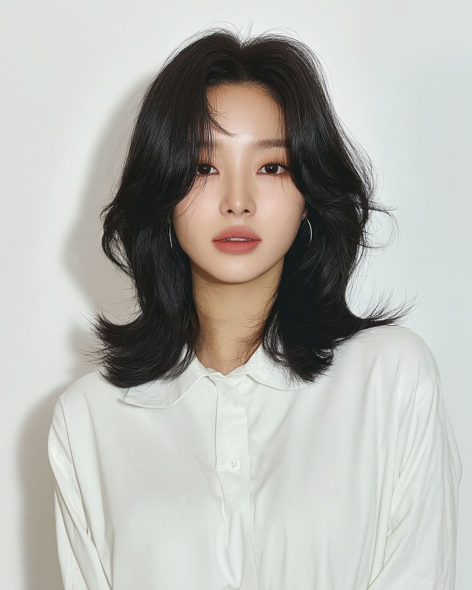 8 Layered Haircuts Seoul 2026 | Korea Hair Salon 4 layered haircuts Seoul 2026 - Style 2 at Korea Hair Salon Seoul