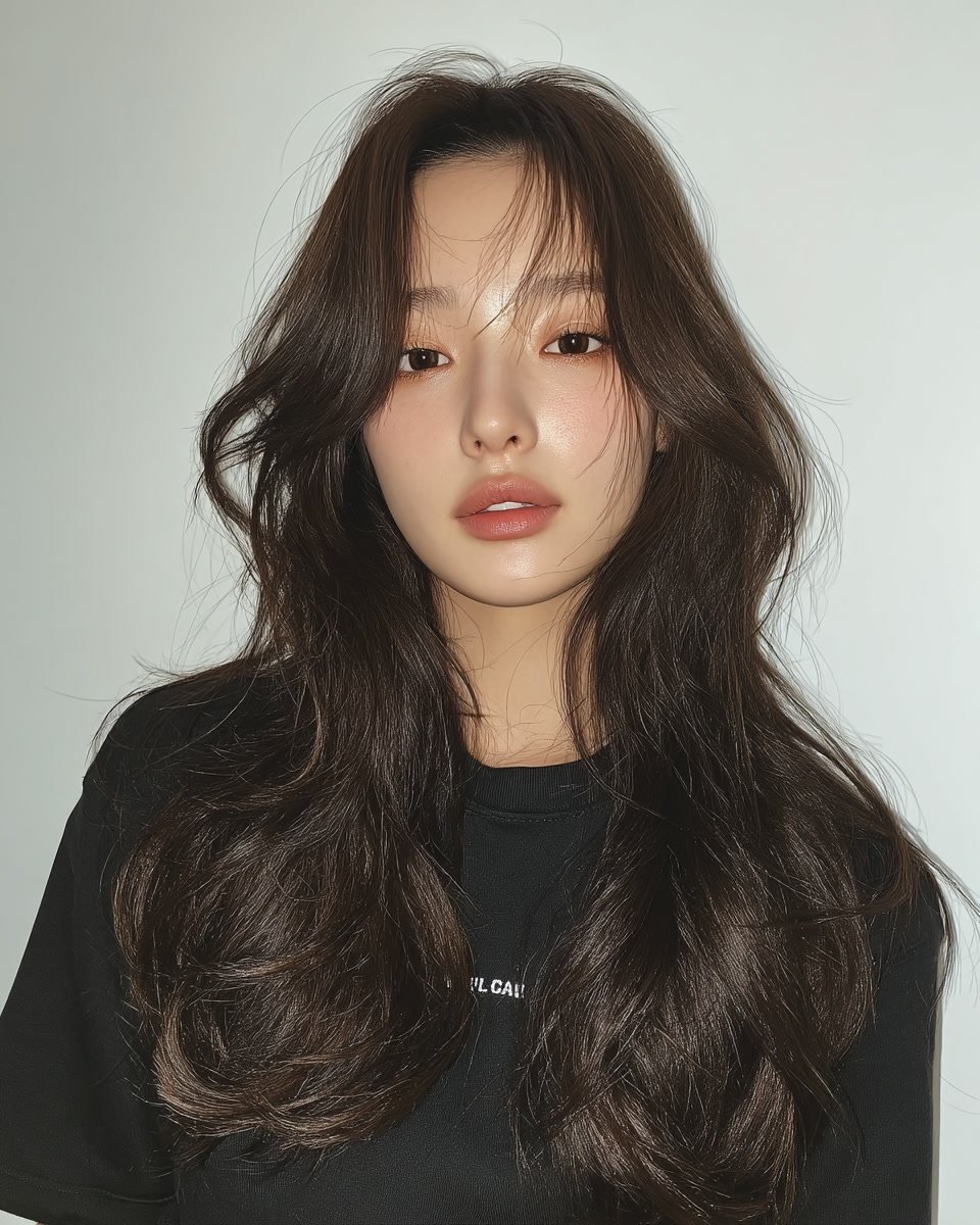 8 Layered Wave Styles 2026 | Korea Hair Salon 4 layered wave hairstyle Seoul - Style 2 at Korea Hair Salon Seoul