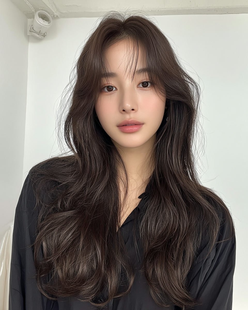 8 Layered Wave Styles 2026 | Korea Hair Salon 10 layered wave hairstyle Seoul - Style 7 at Korea Hair Salon Seoul