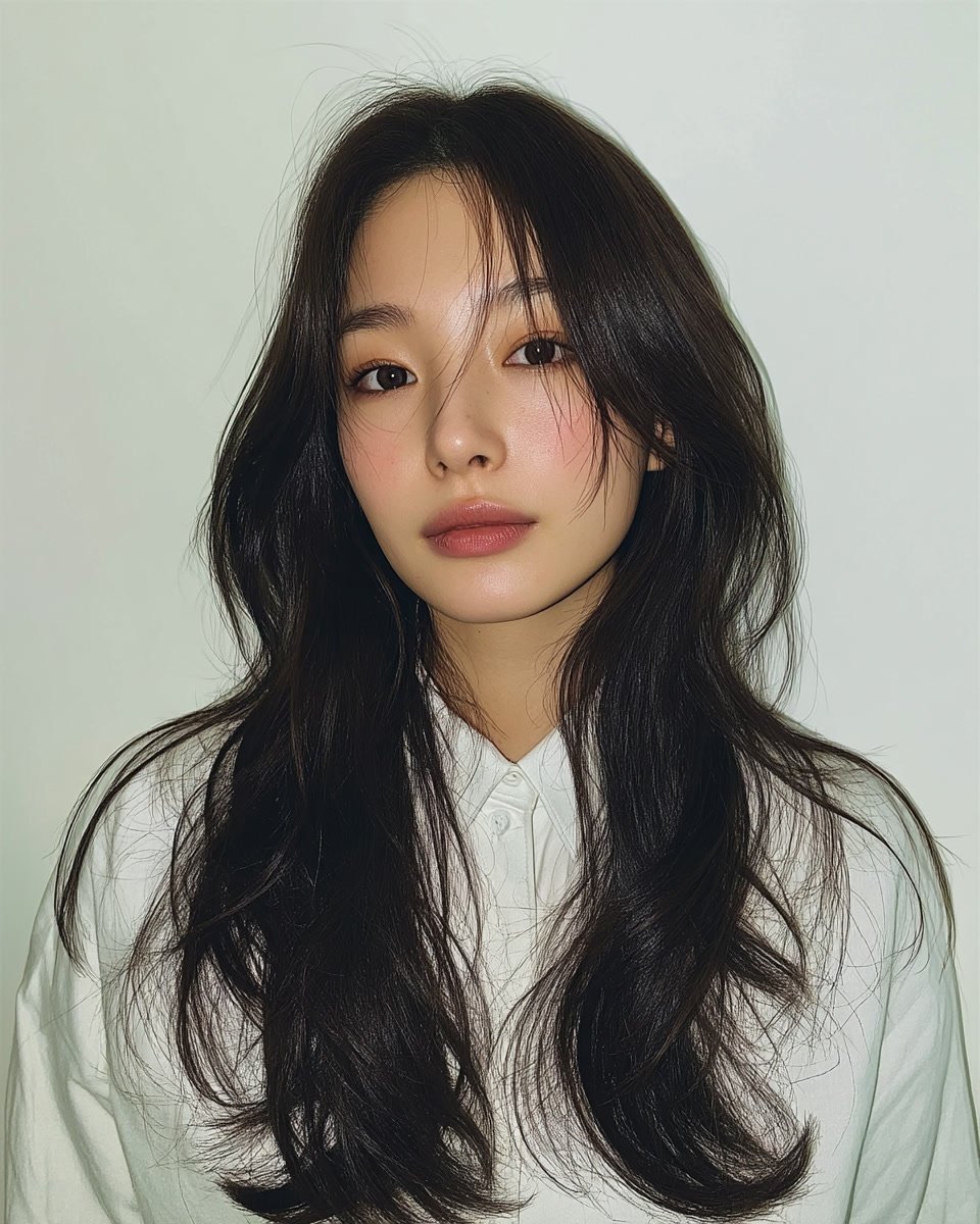 8 Layered Wave Styles 2026 | Korea Hair Salon 11 layered wave hairstyle Seoul - Style 8 at Korea Hair Salon Seoul