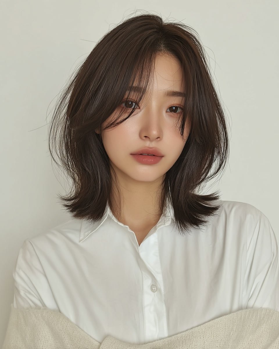 8 Stunning Layered Haircuts Seoul | Korea Hair Salon 5 layered haircuts Seoul - Style 3 at Korea Hair Salon Seoul