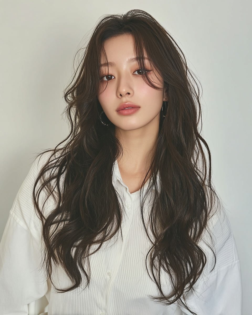 8 Voluminous Layered Styles Seoul | Korea Hair Salon 5 voluminous layered styles Seoul - Style 3 at Korea Hair Salon Seoul