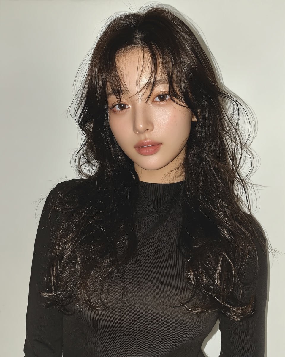 8 Voluminous Layered Styles Seoul | Korea Hair Salon 5 voluminous layered styles Seoul - Style 3 at Korea Hair Salon Seoul