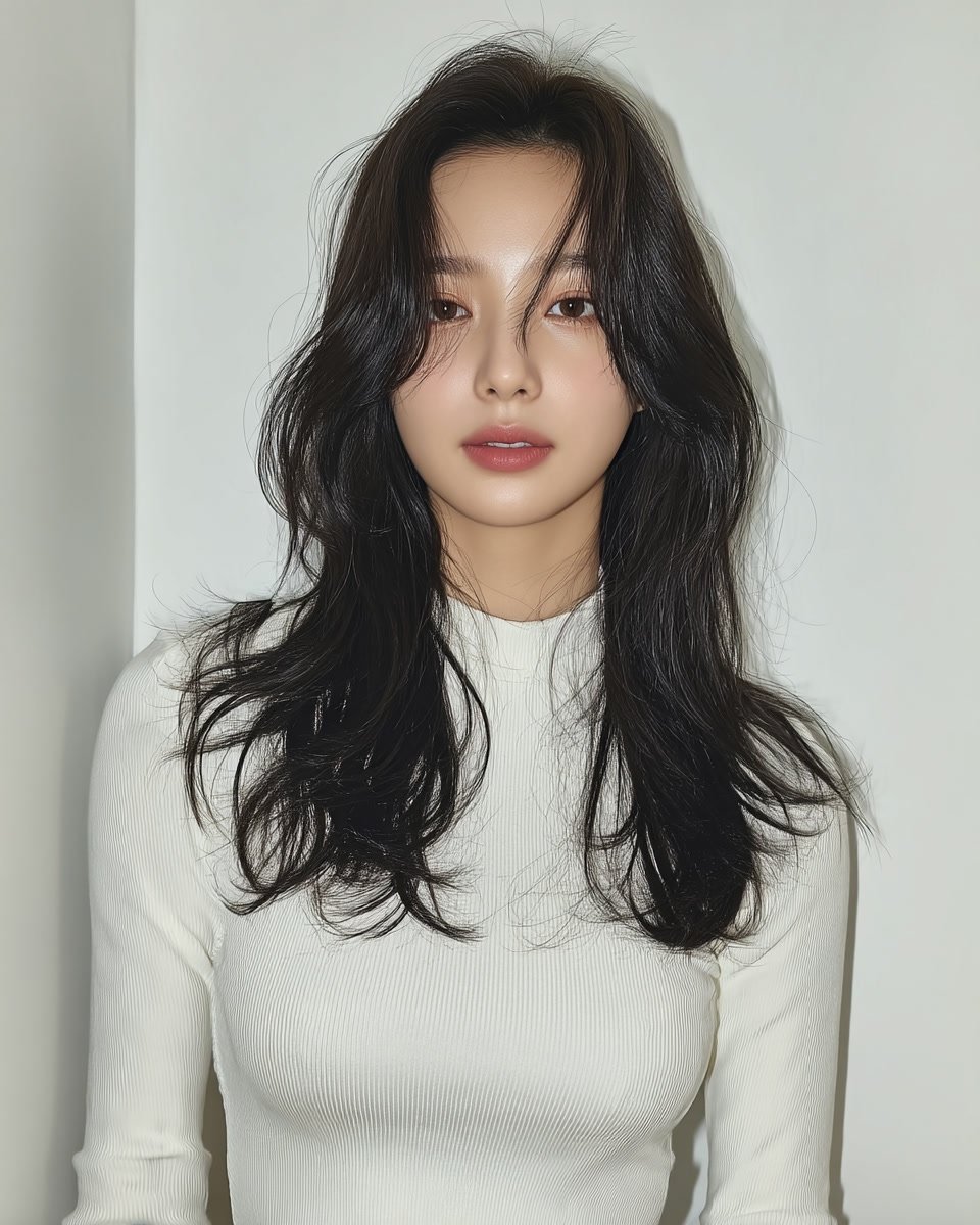 8 Voluminous Layered Styles Seoul | Korea Hair Salon 7 voluminous layered styles Seoul - Style 4 at Korea Hair Salon Seoul