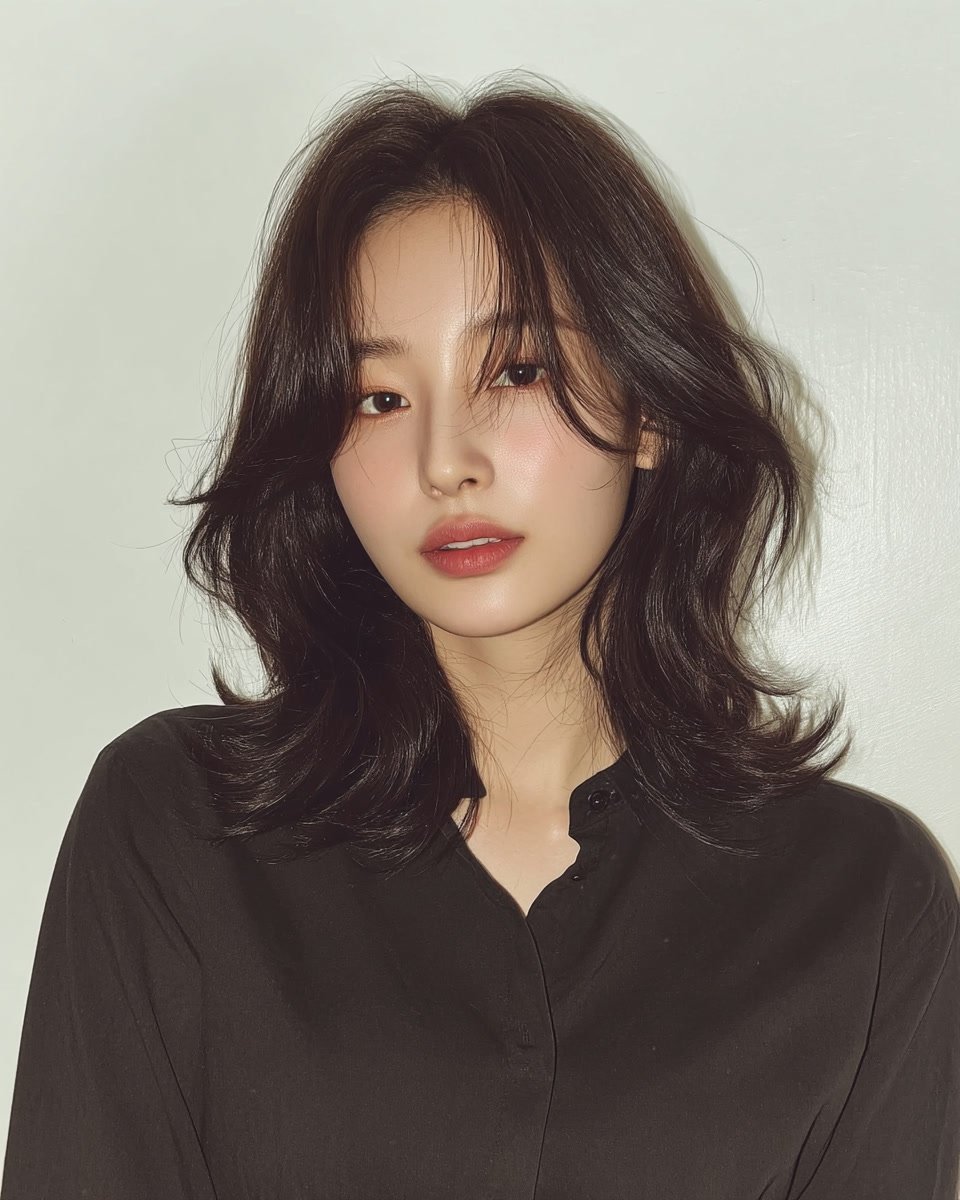 8 Voluminous Layered Styles Seoul | Korea Hair Salon 7 voluminous layered styles Seoul - Style 4 at Korea Hair Salon Seoul