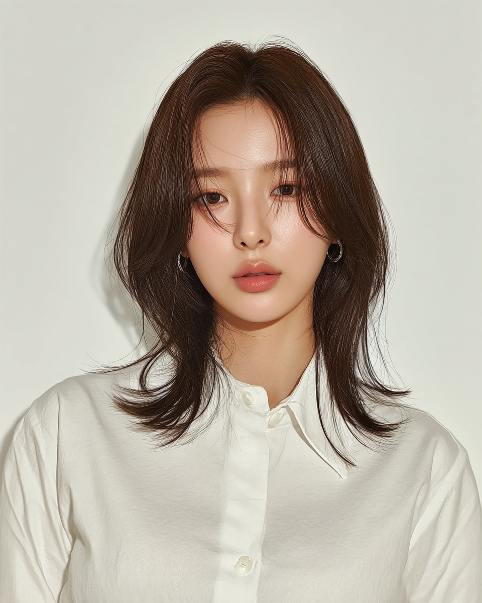 8 Best Chic Layered Haircuts 2026 | Seoul Hair Salon 5 chic layered haircuts Seoul - Style 3 at Korea Hair Salon Seoul