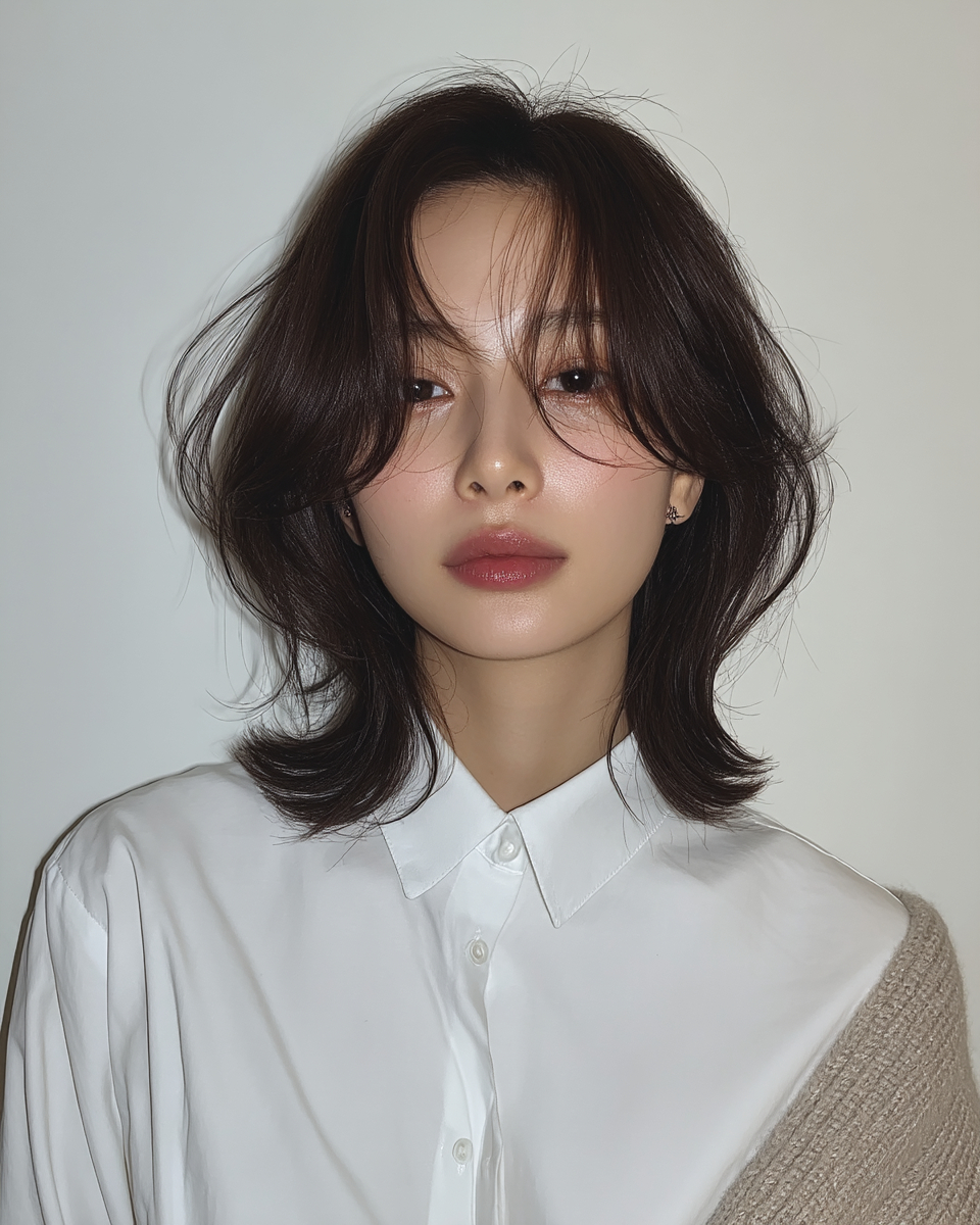 8 Best Chic Layered Haircuts 2026 | Seoul Hair Salon 7 chic layered haircuts Seoul - Style 4 at Korea Hair Salon Seoul