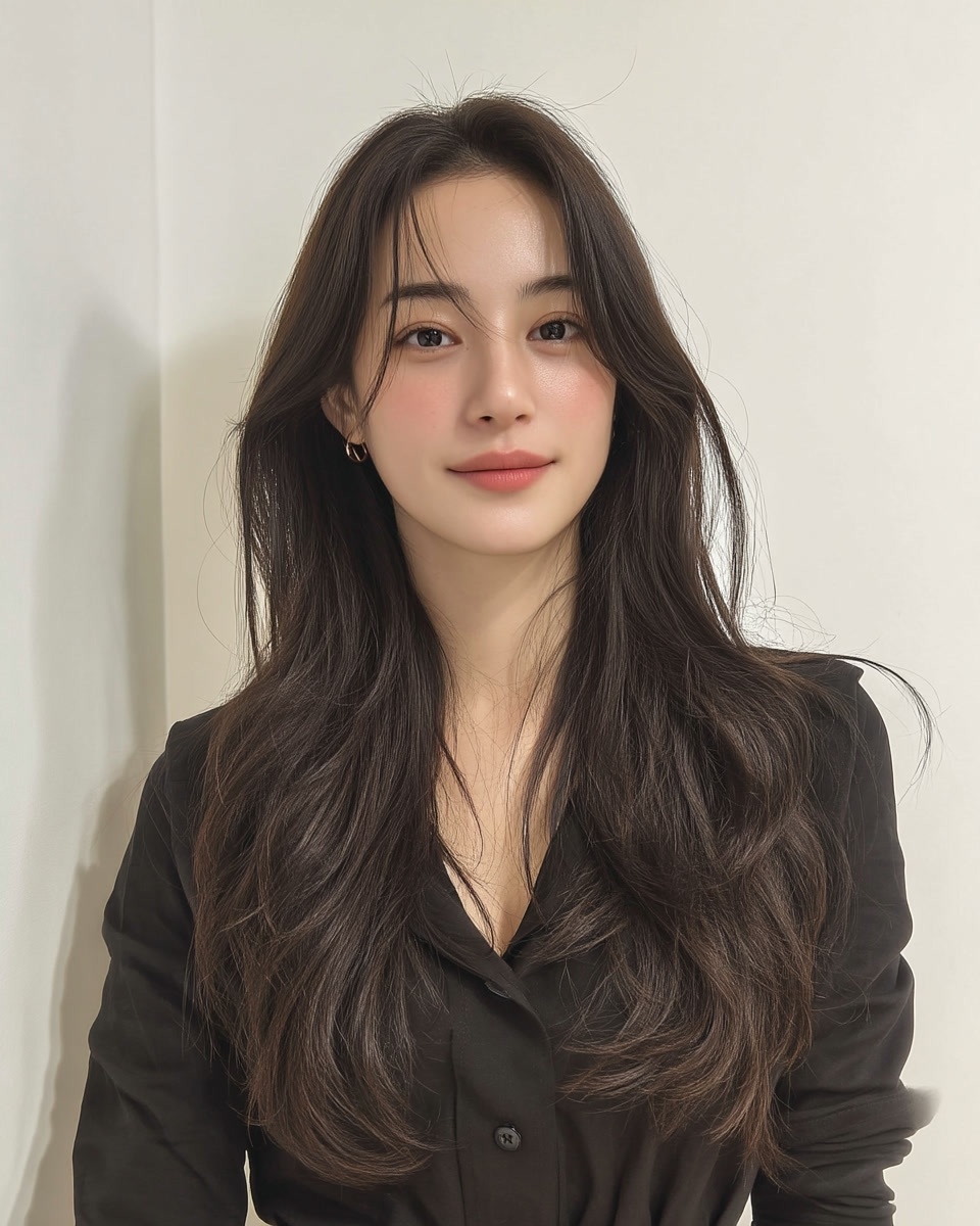 8 Chic Layered Cuts in Seoul | Seoul Hair Salon 7 chic layered cuts Seoul - Style 4 at Korea Hair Salon Seoul