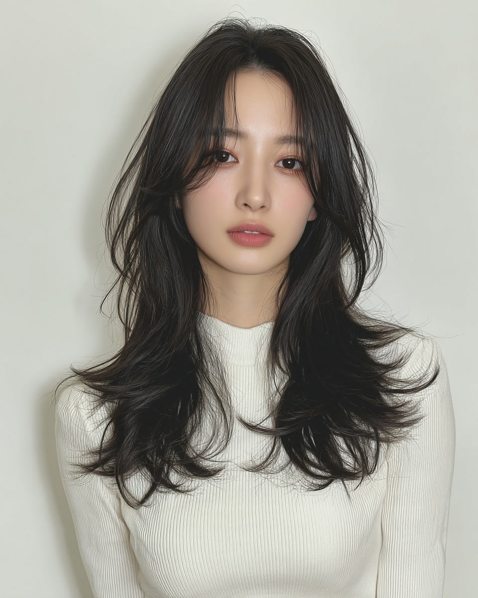 8 Chic Layered Wave Styles | Seoul Hair Salon 4 chic layered wave Seoul - Style 2 at Korea Hair Salon Seoul
