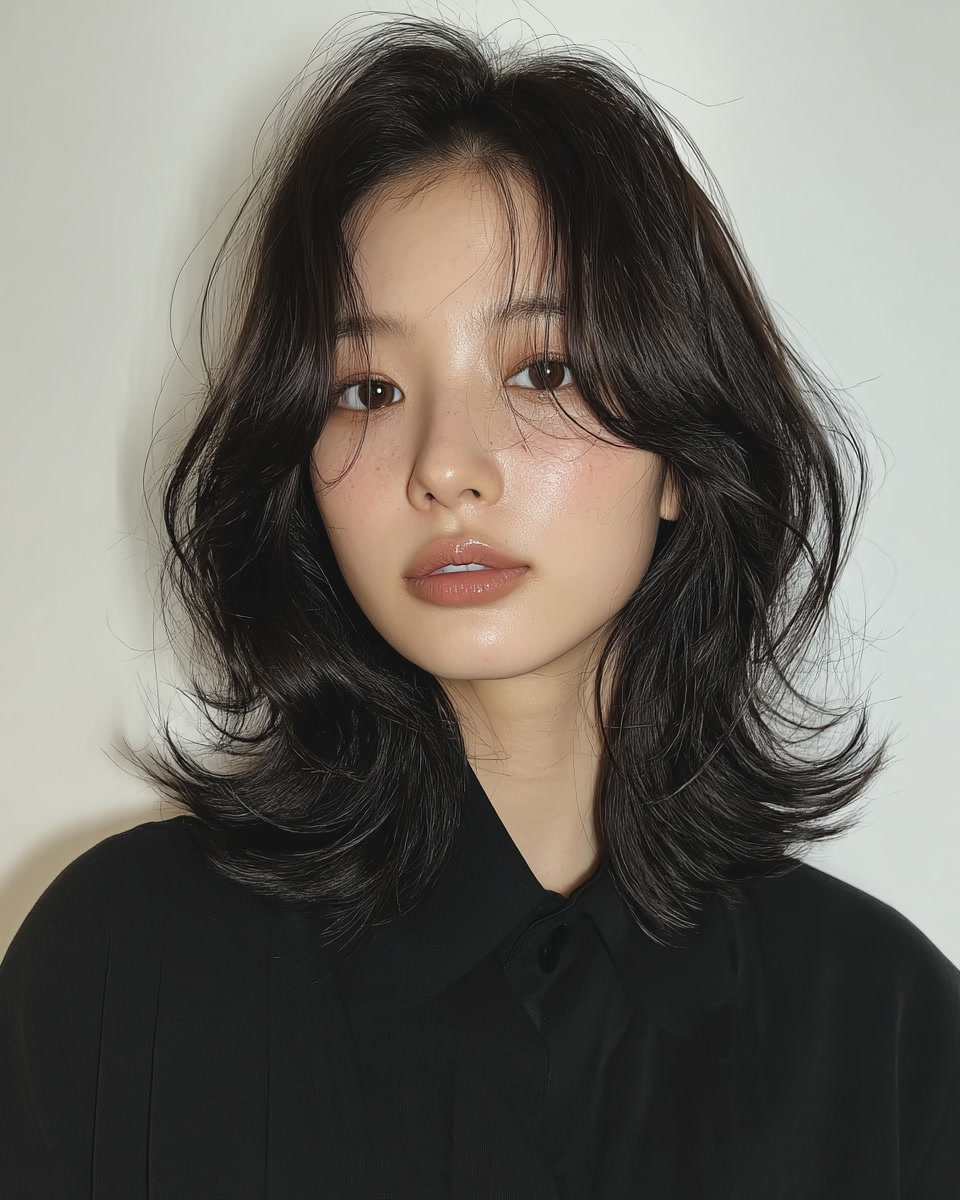 8 Chic Layered Wave Styles | Seoul Hair Salon 5 chic layered wave Seoul - Style 3 at Korea Hair Salon Seoul