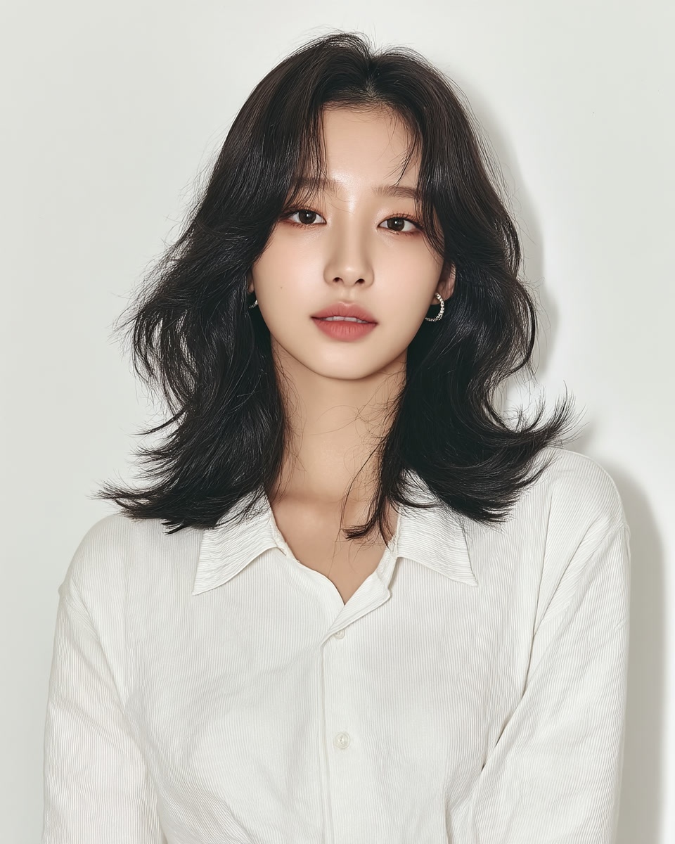 8 Chic Wavy Styles Seoul 2026 | Seoul Hair Salon 5 chic wavy styles Seoul - Style 3 at Korea Hair Salon Seoul