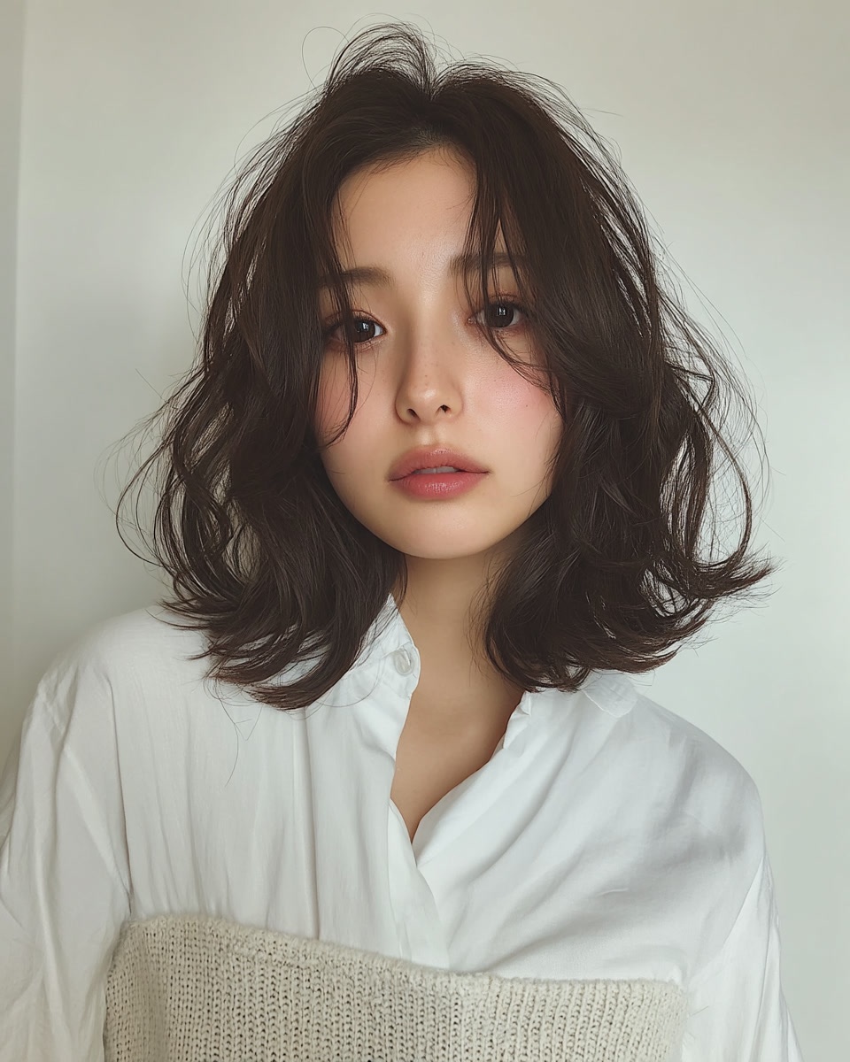 8 Chic Wavy Styles Seoul 2026 | Seoul Hair Salon 7 chic wavy styles Seoul - Style 4 at Korea Hair Salon Seoul