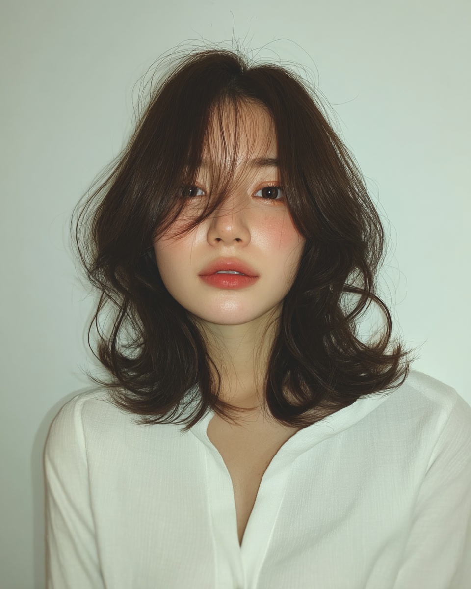 8 Chic Wavy Styles Seoul 2026 | Seoul Hair Salon 9 chic wavy styles Seoul - Style 6 at Korea Hair Salon Seoul