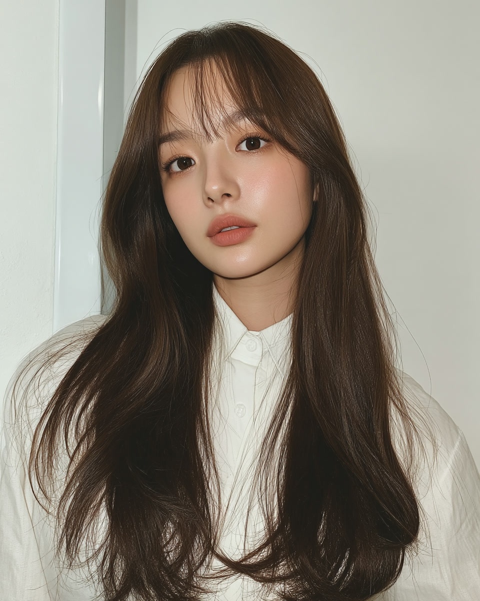 8 Elegant Korean Hair Styles 2026 | Seoul Hair Salon 3 elegant Korean hair styles Seoul - Style 1 at Korea Hair Salon Seoul