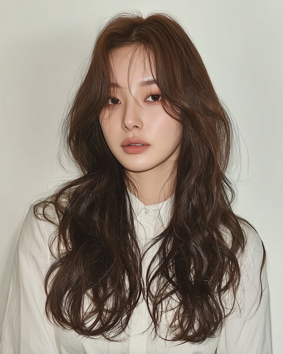 8 Elegant Korean Layered Styles 2026 | Seoul Hair Salon 5 elegant Korean layered styles Seoul - Style 3 at Korea Hair Salon Seoul