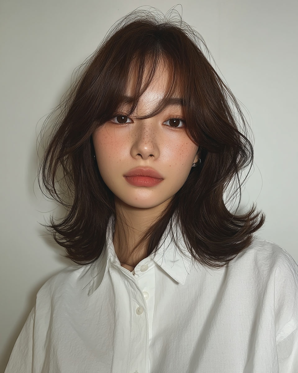 8 Elegant Layered Haircuts 2026 | Seoul Hair Salon 8 elegant layered haircuts Seoul - Style 5 at Korea Hair Salon Seoul