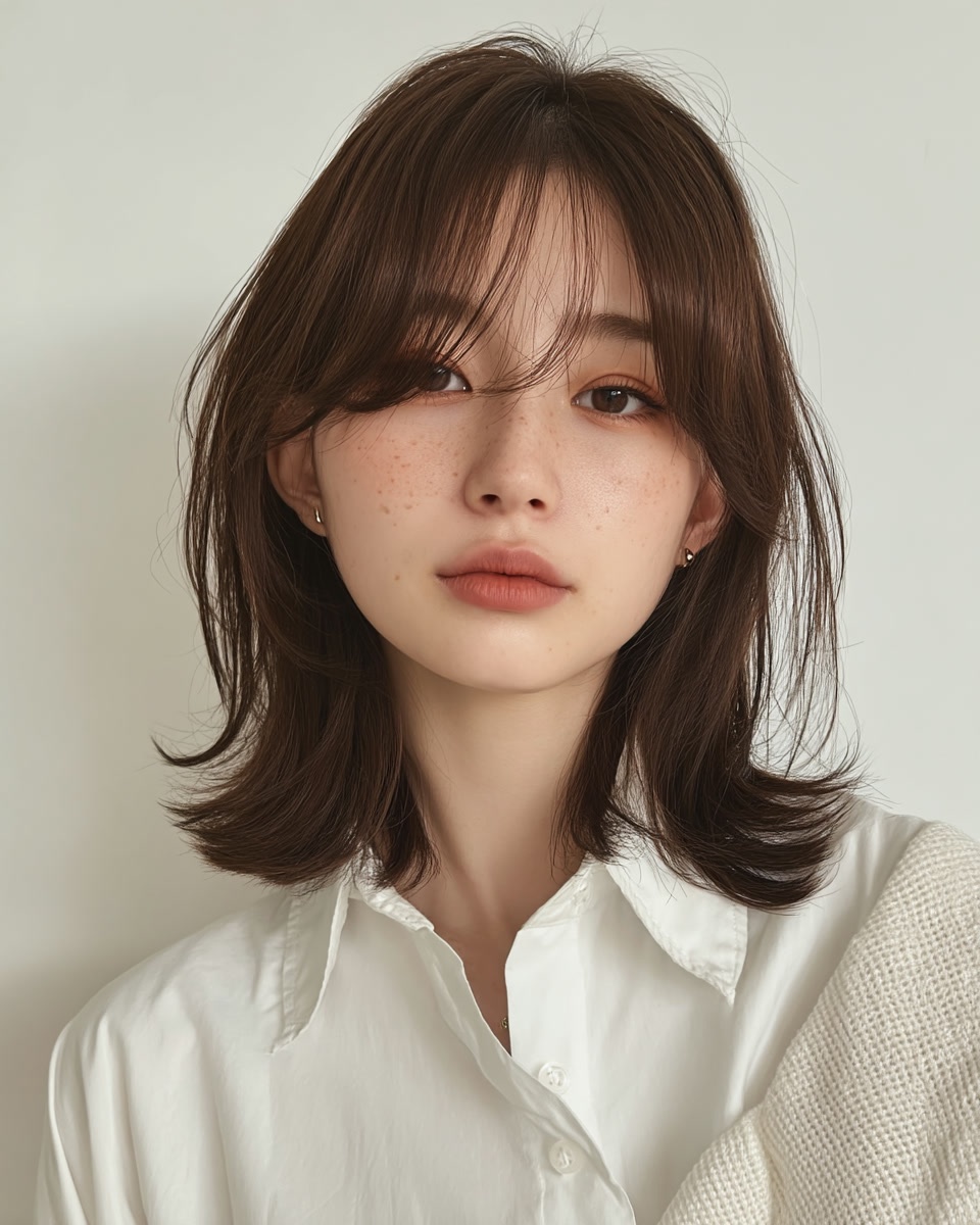 8 Elegant Layered Haircuts 2026 | Seoul Hair Salon 10 elegant layered haircuts Seoul - Style 7 at Korea Hair Salon Seoul