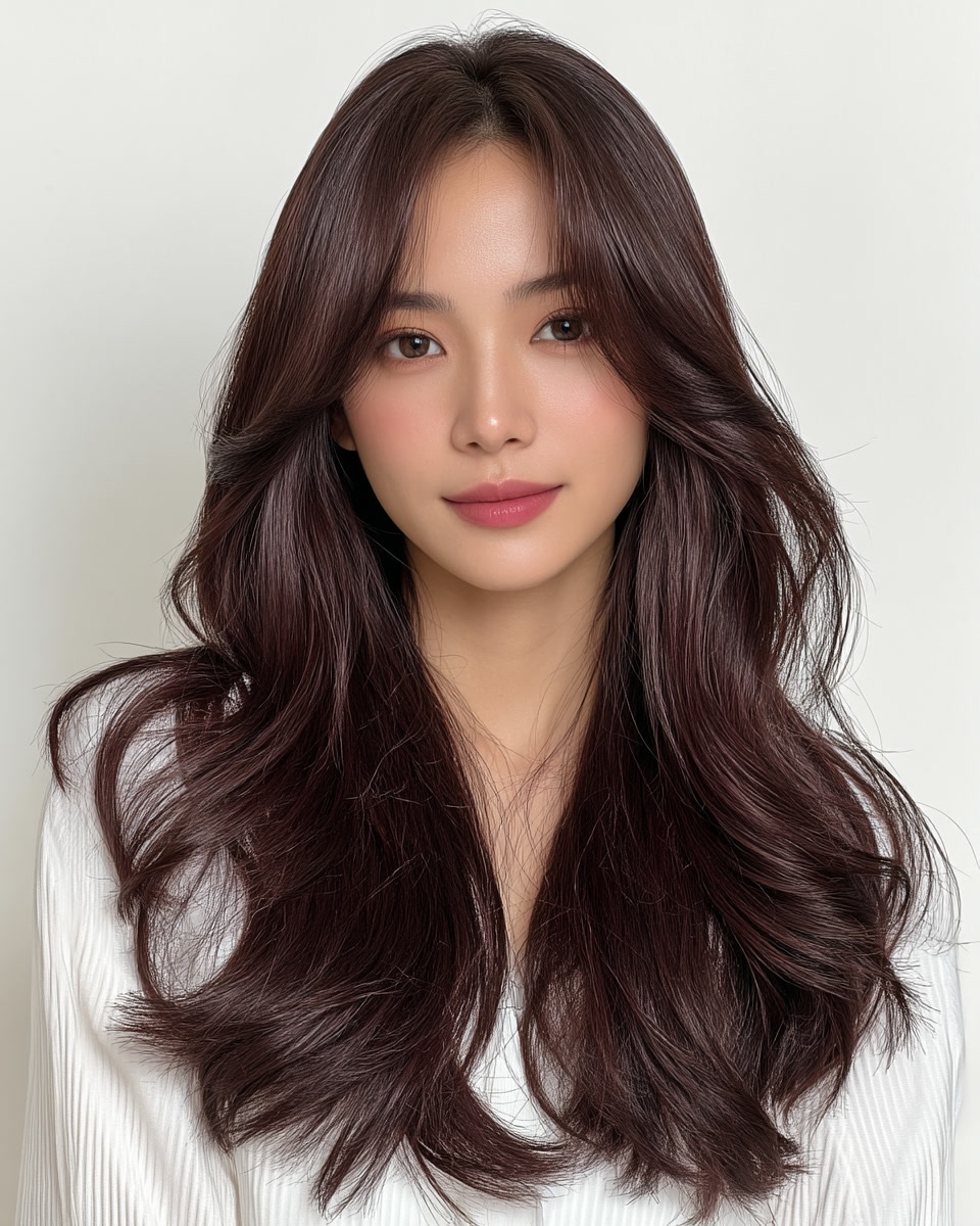 8 Elegant Layered Haircuts 2026 | Seoul Hair Salon 11 elegant layered haircuts Seoul - Style 8 at Korea Hair Salon Seoul