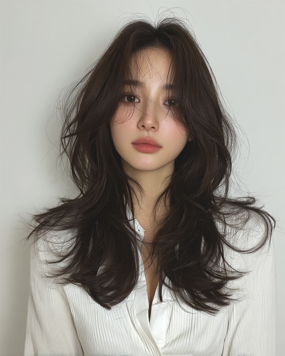 8 Elegant Layered Haircuts Seoul 2026 | Seoul Hair Salon 5 elegant layered haircuts Seoul - Style 3 at Korea Hair Salon Seoul