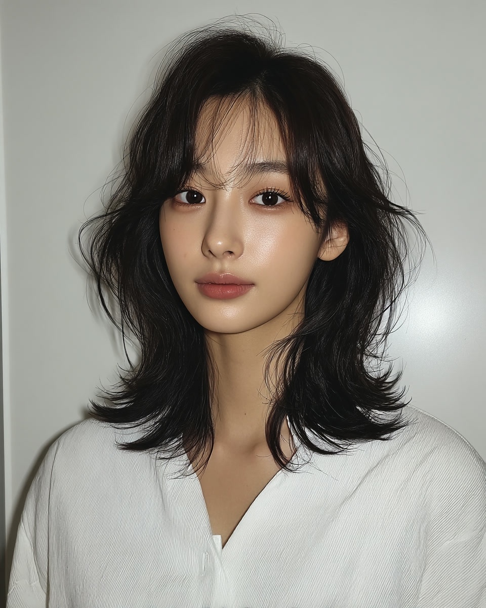 8 Elegant Layered Haircuts Seoul 2026 | Seoul Hair Salon 8 elegant layered haircuts Seoul - Style 5 at Korea Hair Salon Seoul