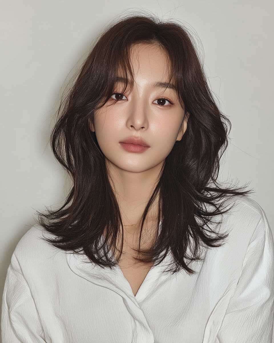 8 Elegant Layered Haircuts Seoul 2026 | Seoul Hair Salon 10 elegant layered haircuts Seoul - Style 7 at Korea Hair Salon Seoul