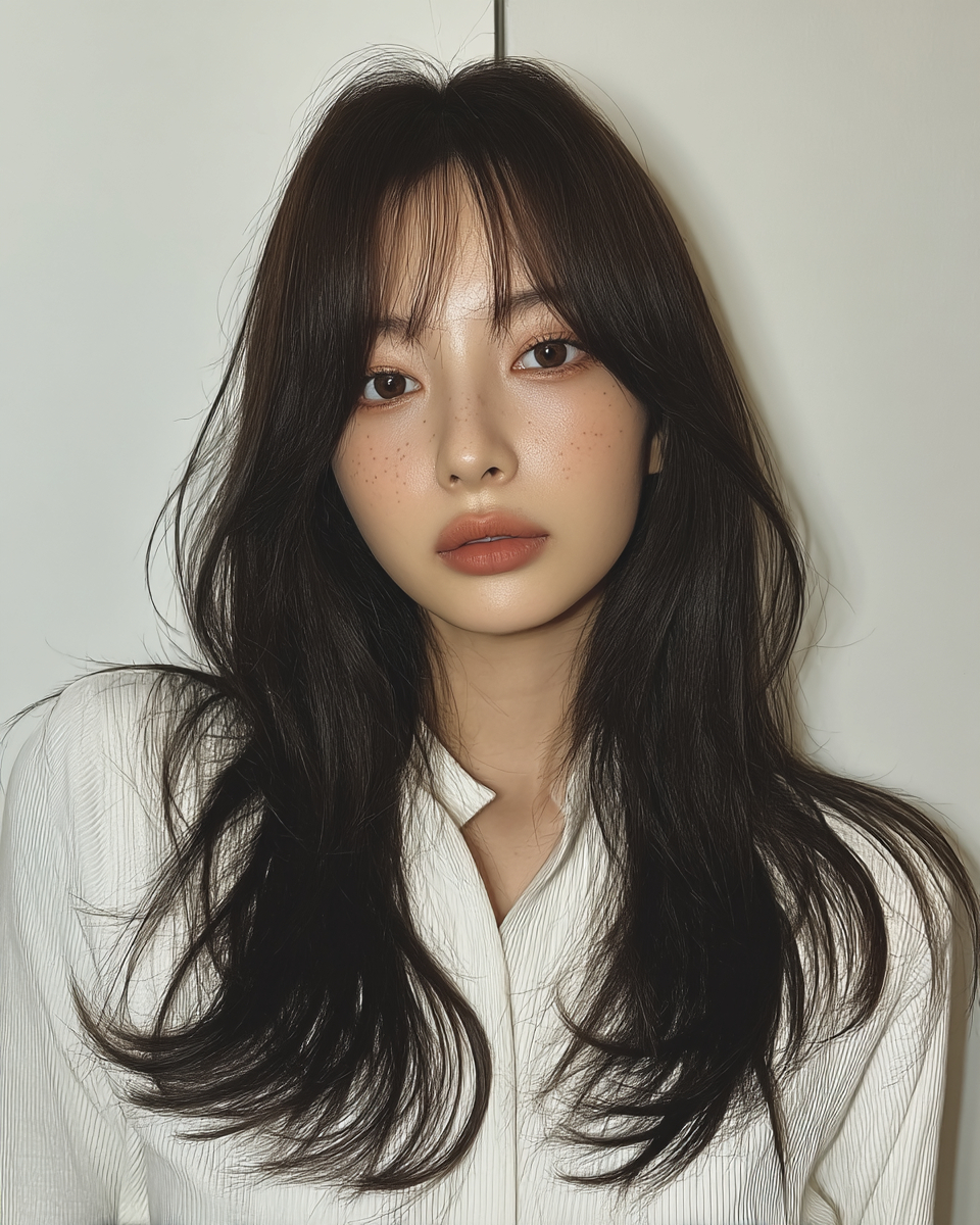 8 Elegant Layered Haircuts Seoul | Seoul Hair Salon 9 elegant layered haircuts Seoul - Style 6 at Korea Hair Salon Seoul