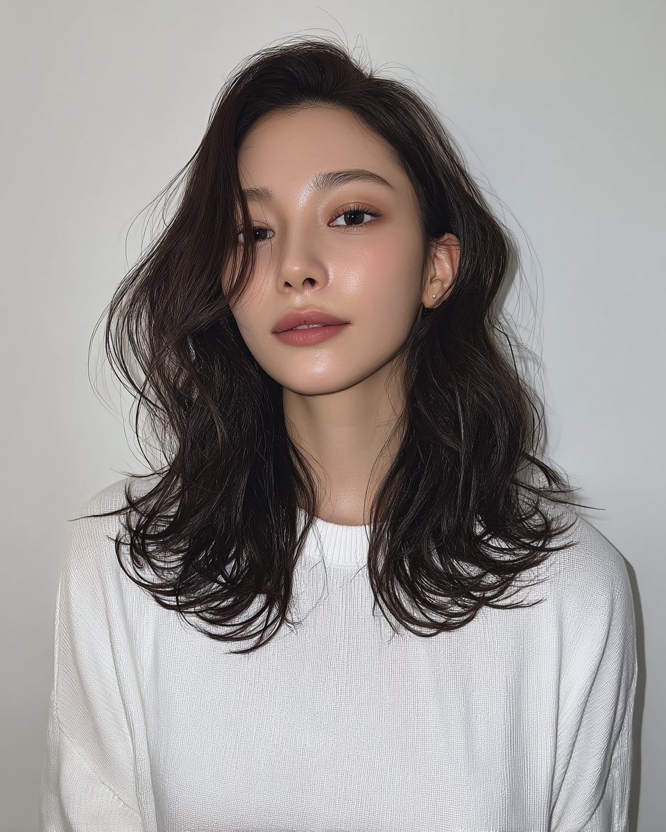 8 Elegant Layered Haircuts Seoul | Seoul Hair Salon 11 elegant layered haircuts Seoul - Style 8 at Korea Hair Salon Seoul