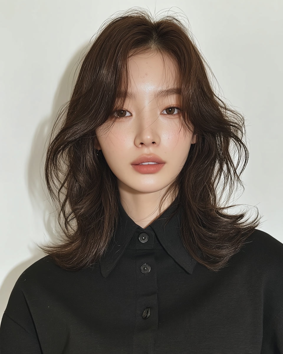 8 Elegant Soft Layered Hairstyles Seoul | Seoul Hair Salon 4 elegant soft layered hairstyles Seoul - Style 2 at Korea Hair Salon Seoul