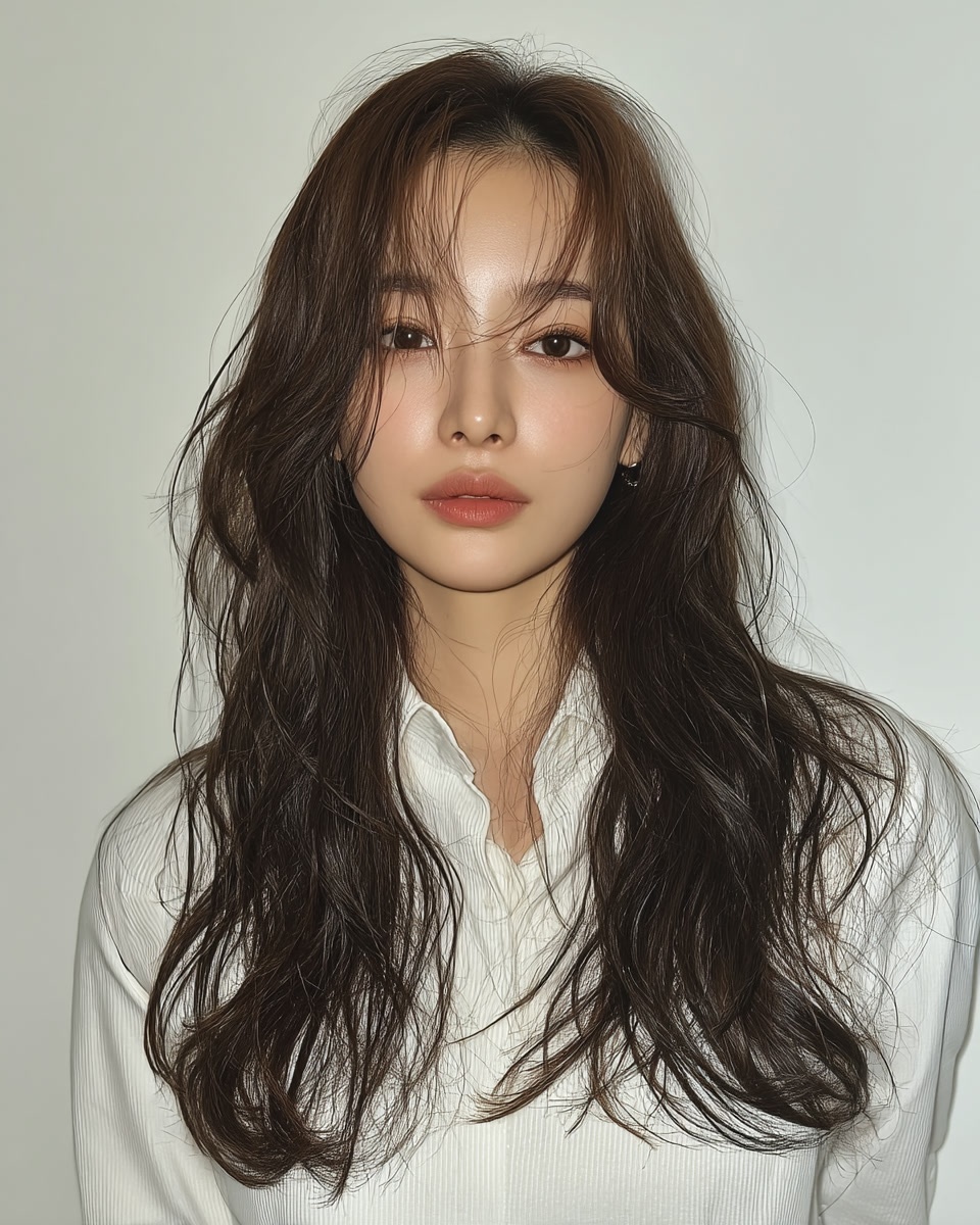 8 Elegant Soft Layered Waves 2026 | Seoul Hair Salon 9 elegant soft layered waves Seoul - Style 6 at Korea Hair Salon Seoul