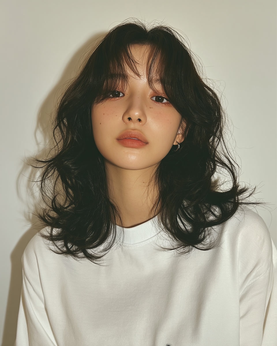 8 Elegant Soft Wave Styles Seoul | Seoul Hair Salon 4 elegant soft wave styles Seoul - Style 2 at Korea Hair Salon Seoul