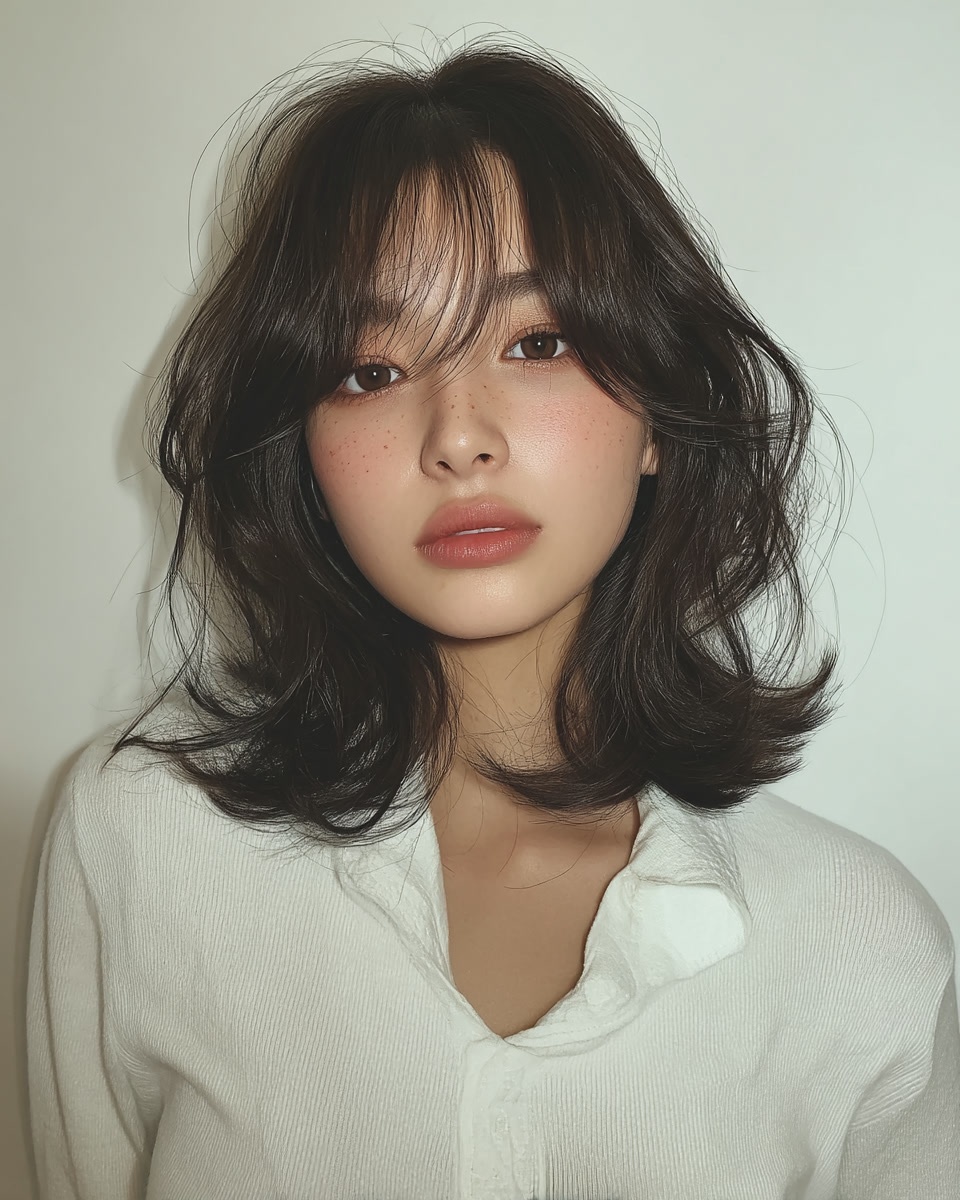 8 Elegant Wavy Hairstyles 2026 | Seoul Hair Salon 4 elegant wavy hairstyles Seoul - Style 2 at Korea Hair Salon Seoul