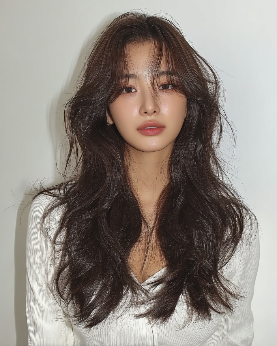 8 Elegant Wavy Hairstyles 2026 | Seoul Hair Salon 8 elegant wavy hairstyles Seoul - Style 5 at Korea Hair Salon Seoul