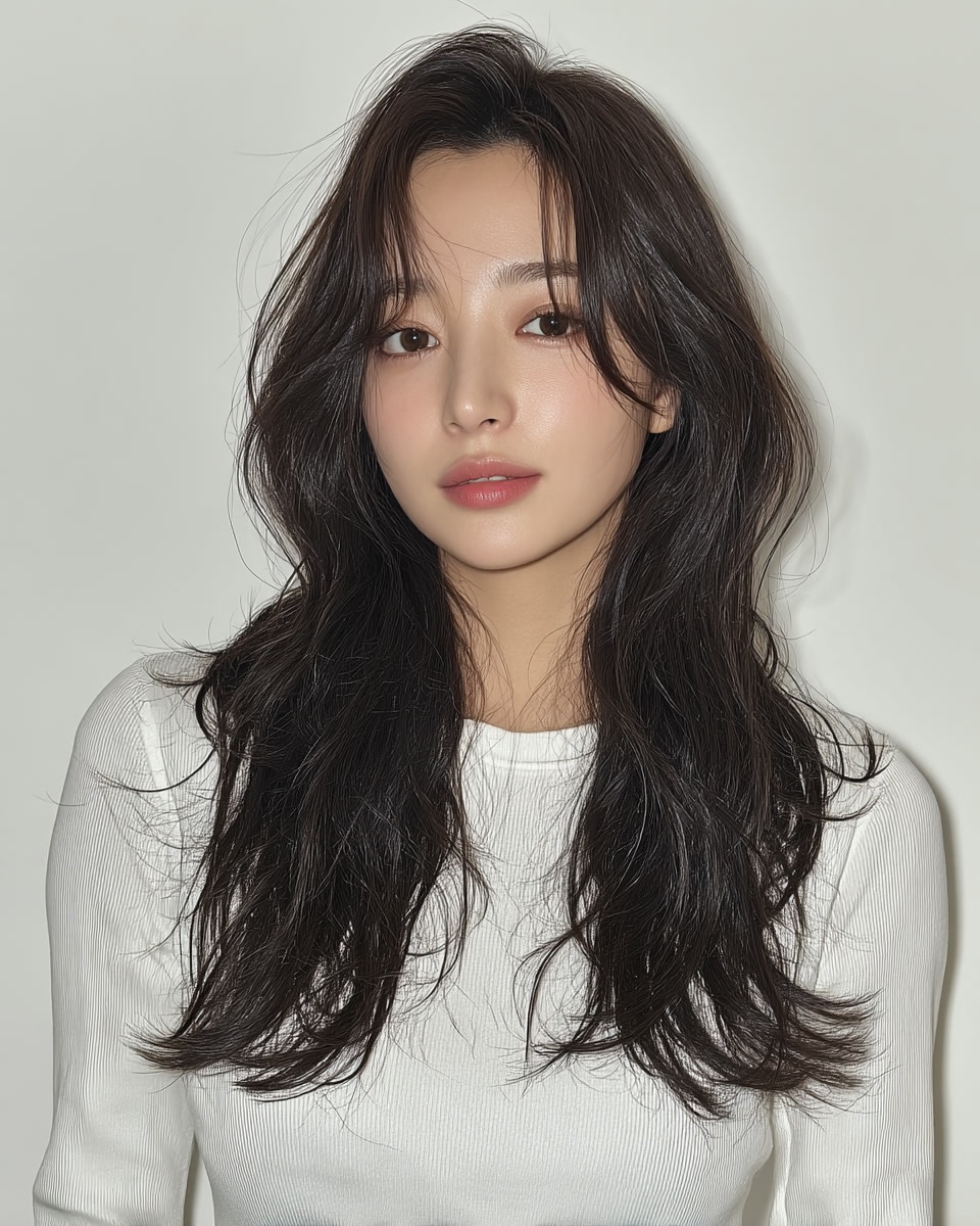 8 Elegant Wavy Hairstyles in Seoul | Seoul Hair Salon 4 elegant wavy hairstyles Seoul - Style 2 at Korea Hair Salon Seoul