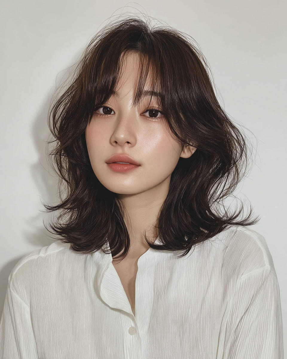 8 Elegant Wavy Hairstyles in Seoul | Seoul Hair Salon 9 elegant wavy hairstyles Seoul - Style 6 at Korea Hair Salon Seoul