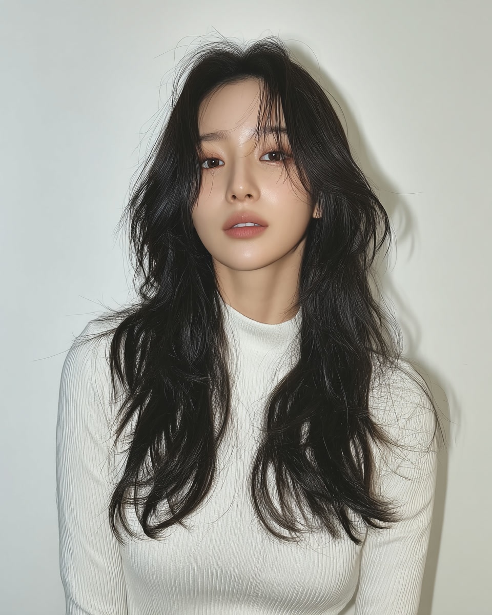 8 Elegant Wavy Hairstyles in Seoul | Seoul Hair Salon 10 elegant wavy hairstyles Seoul - Style 7 at Korea Hair Salon Seoul