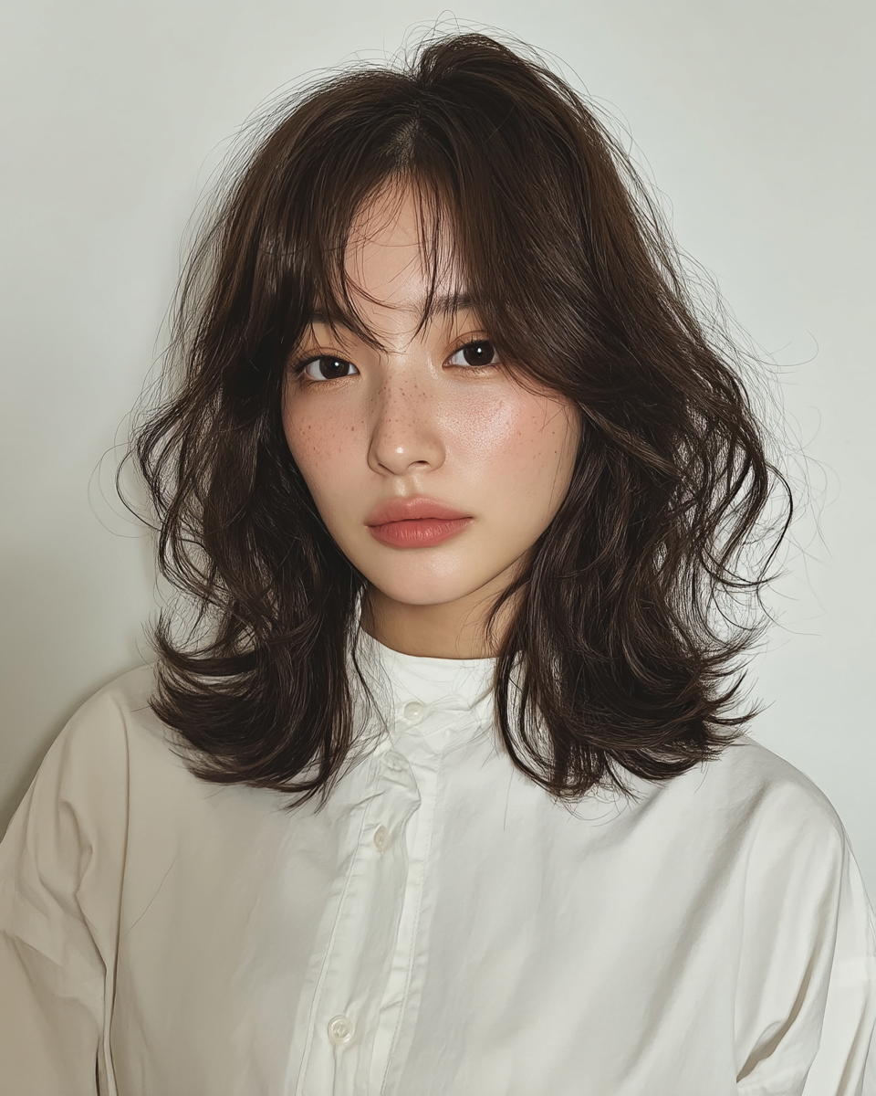 8 Elegant Wavy Hairstyles Seoul | Seoul Hair Salon 3 elegant wavy hairstyles Seoul - Style 1 at Korea Hair Salon Seoul