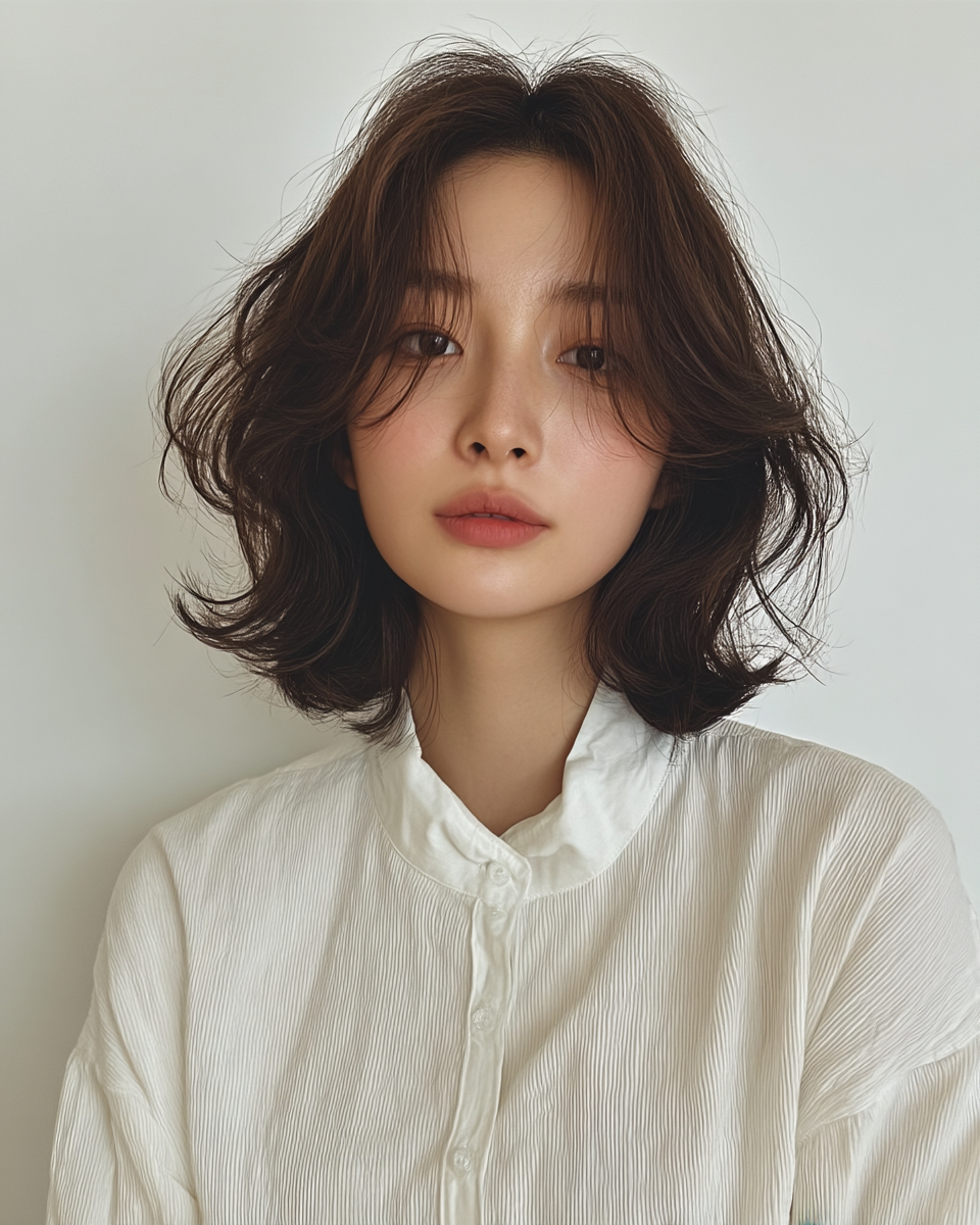 8 Elegant Wavy Hairstyles Seoul | Seoul Hair Salon 4 elegant wavy hairstyles Seoul - Style 2 at Korea Hair Salon Seoul