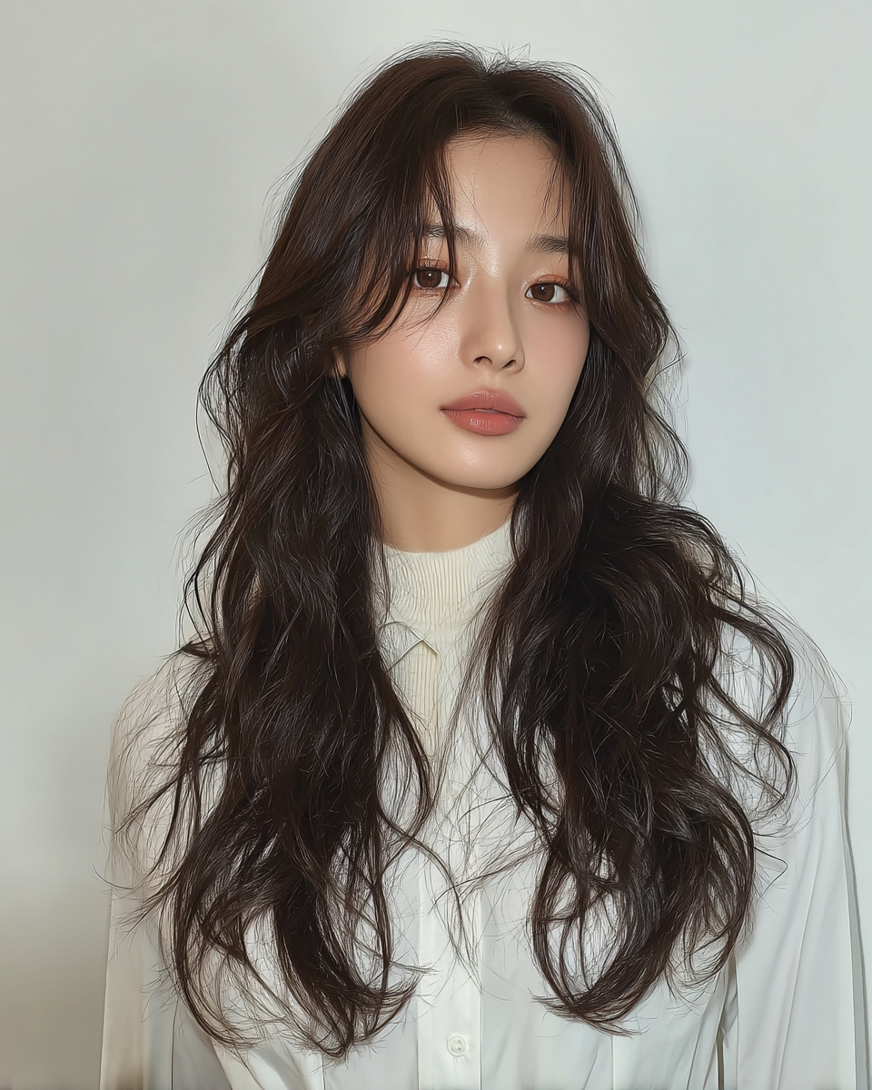 8 Elegant Wavy Hairstyles Seoul | Seoul Hair Salon 8 elegant wavy hairstyles Seoul - Style 5 at Korea Hair Salon Seoul