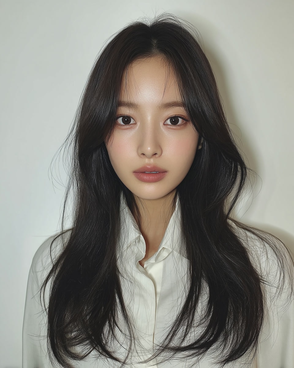 8 Flattering Styles for Long Faces in Seoul | Seoul Hair Salon 3 hairstyles for long faces Seoul - Style 1 at Korea Hair Salon Seoul