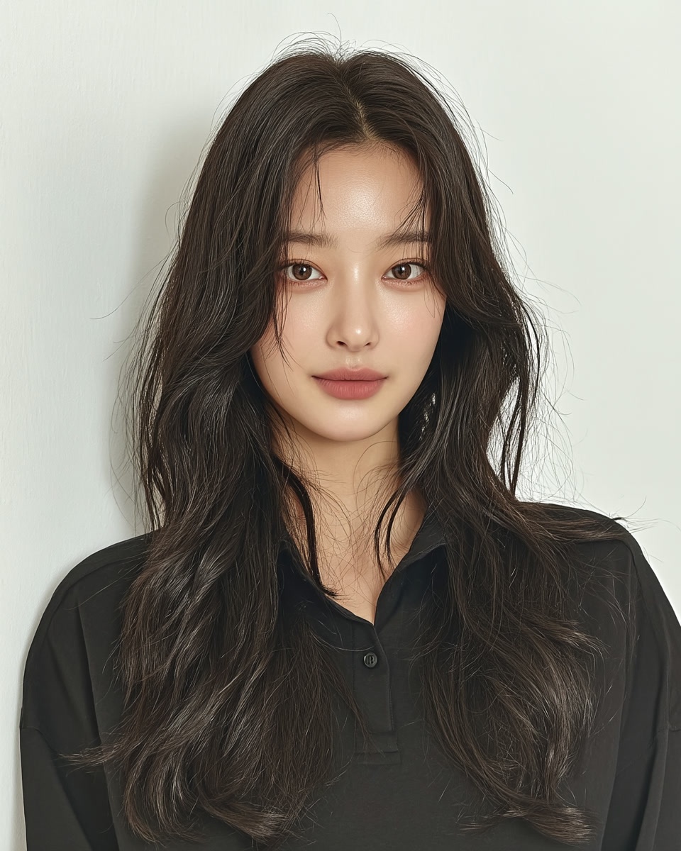 8 Flattering Styles for Long Faces in Seoul | Seoul Hair Salon 4 hairstyles for long faces Seoul - Style 2 at Korea Hair Salon Seoul