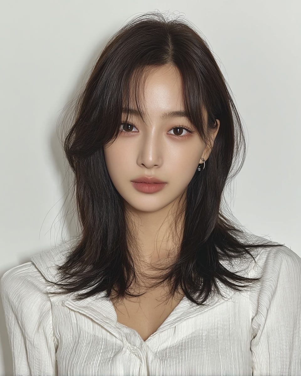 8 Flattering Styles for Long Faces in Seoul | Seoul Hair Salon 5 hairstyles for long faces Seoul - Style 3 at Korea Hair Salon Seoul