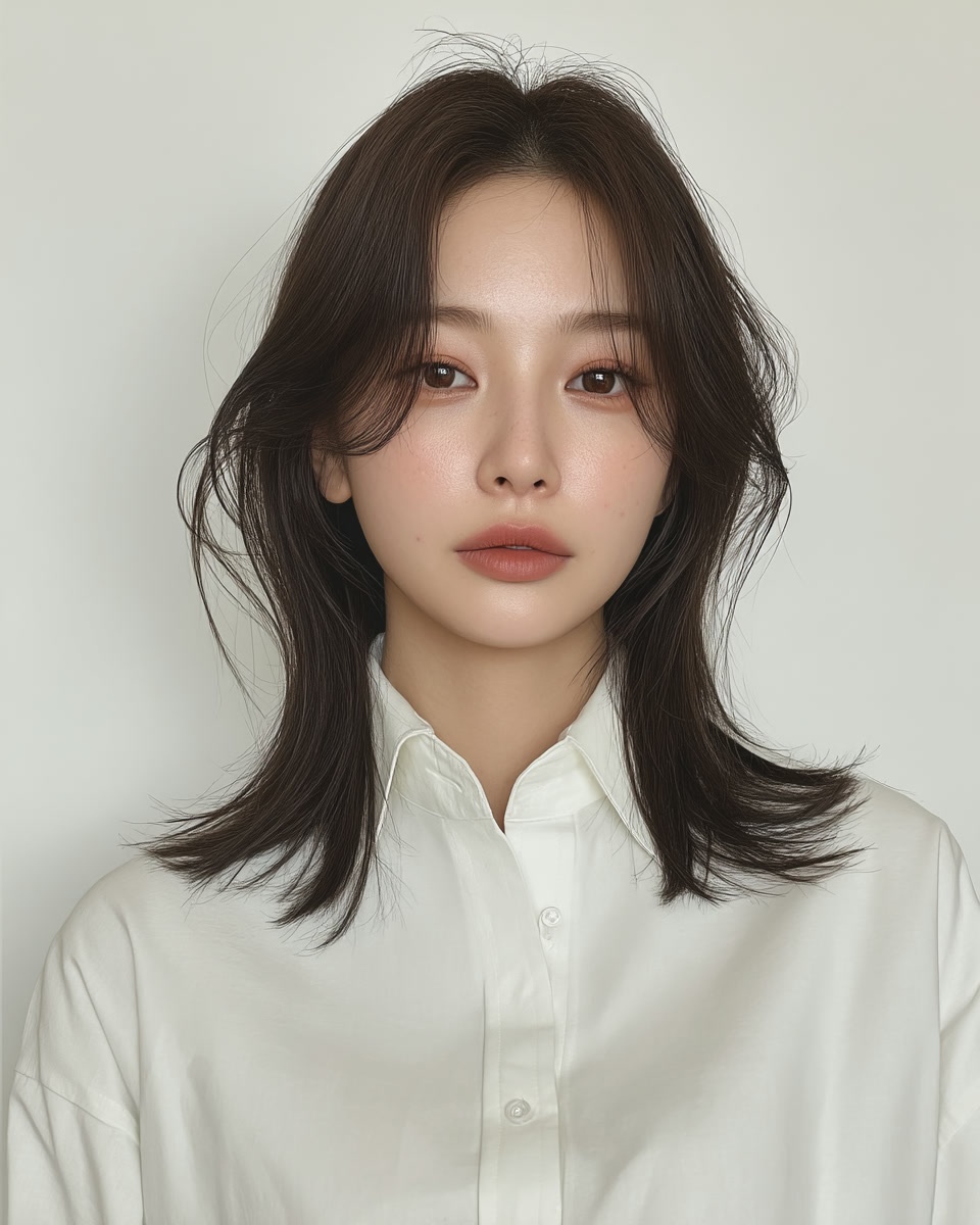 8 Flattering Styles for Long Faces in Seoul | Seoul Hair Salon 7 hairstyles for long faces Seoul - Style 4 at Korea Hair Salon Seoul